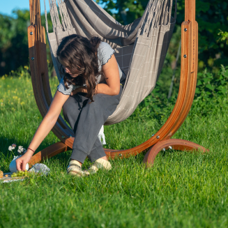 Siedzenie wiszące La Siesta Cumbia Outdoor Almond - 7