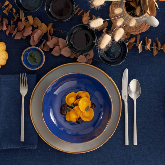 Rose&Tulipani | Zestaw 6 kwadratowych miseczek Concerto Grigio Tortora - Szaro-brązowy, 8 cm - 5