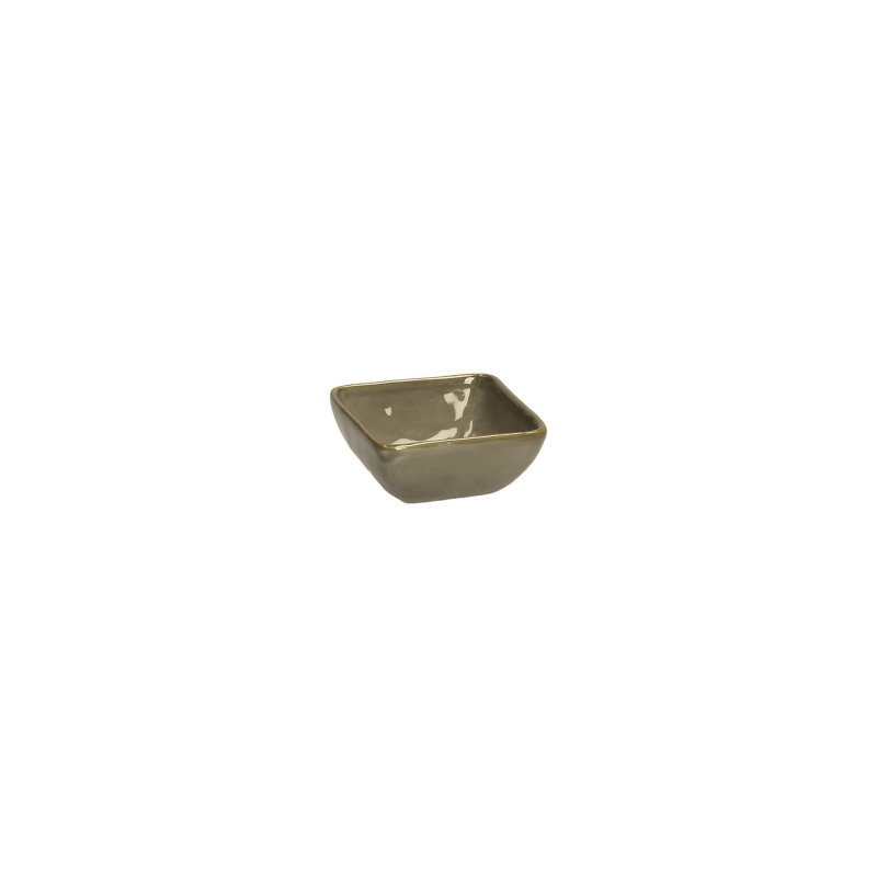  Rose&Tulipani | Set of 6 square Concerto Grigio Tortora bowls - Grey-brown, 8 cm