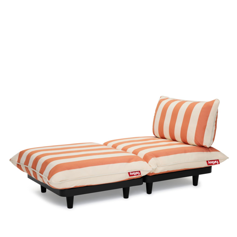  Fatboy Paletti Daybed Stripe Orange Creme | PROMOTION: FREE COVER!