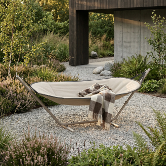 Hamak ze stojakiem taupe SACKit Cobana Hammock Alu Boucle Beige - 3