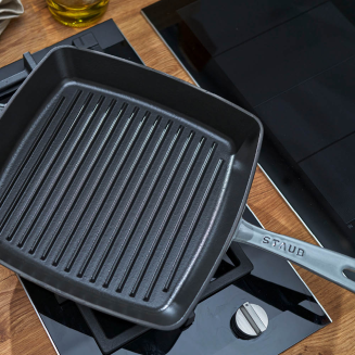  Staub square cast iron grill pan - 26 cm, graphite - 4