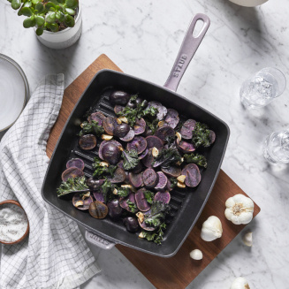  Staub square cast iron grill pan - 26 cm, graphite - 6