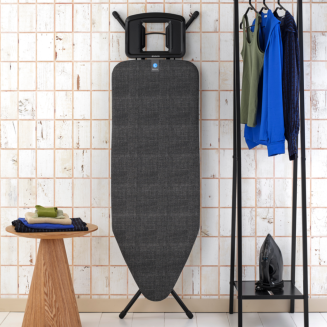 Deska do prasowania Brabantia C 124x45 cm z dużą podstawą na żelazko parowe Denim Black - 7