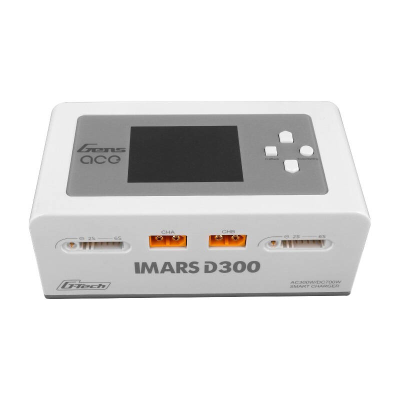 Ładowarka GENS ACE IMARS D300 AC/DC 2-kanałowa (biała)