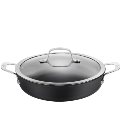  Deep induction frying pan with 2 handles Ballarini Alba - 28 cm