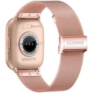 Smartwatch Gravity Różowy Pasek + Bransoleta GT43-4 - 10