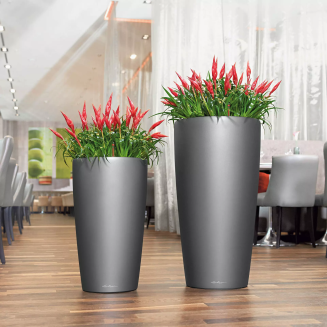  Lechuza Rondo Premium 32 flowerpot | 40 silver metallic - 7