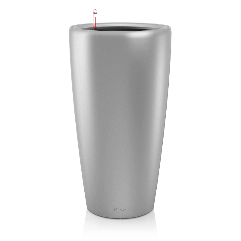  Lechuza Rondo Premium 32 flowerpot | 40 silver metallic
