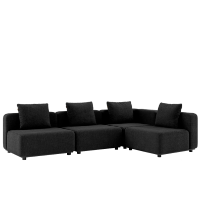  SACKit Cobana Lounge Sofa 4 Seater Black