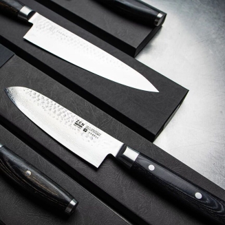 Nóż Santoku Yaxell Zen 16.5 cm - 8