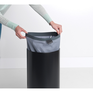 Kosz na pranie z korkową pokrywą Brabantia czarny 35l - 3