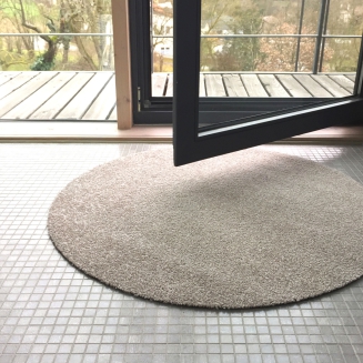  Keilbach Point round doormat, warm gray - 5