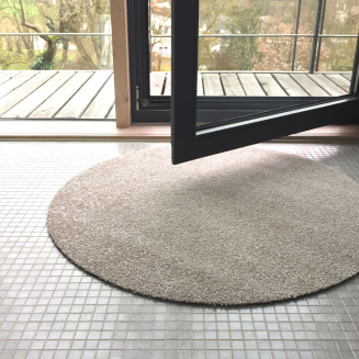  Keilbach Point round doormat, warm gray - 5