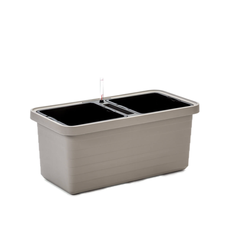 Donica samo-nawadniająca Urbalive Berberis Duo jasnoszary 78x39 cm