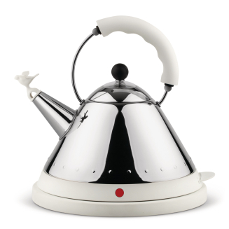 Alessi electric kettle 1.5l with white handle - 2