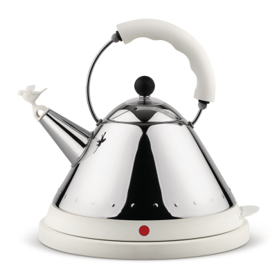 Alessi electric kettle 1.5l with white handle