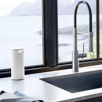 Dozownik bezdotykowy z akumulatorem Simplehuman 414 ml biały - 5