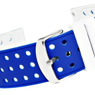 Pasek silikonowy NIEBIESKO-BIAŁY U12-20-6 - 2