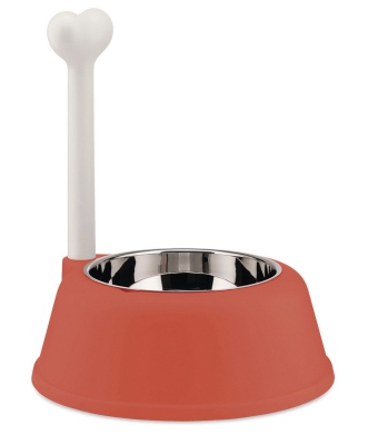 Alessi Lupita red and orange dog bowl