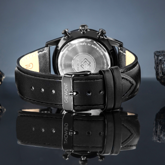 Zegarek Męski Giewont Chronograph Sapphire Czarny GW5630-A1 - 6