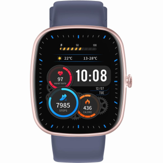 Smartwatch Damski GRAVITY GT18-3 Różowy Pasek Silikonowy + Granatowy Pasek - 2