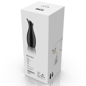 Dzbanek stalowy na wodę Zone Denmark Rocks Black 1.0l - 2