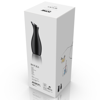 Dzbanek stalowy na wodę Zone Denmark Rocks Black 1.0l - 2