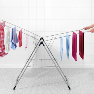 Dwupoziomowa suszarka Brabantia metallic grey 106 cm - 4