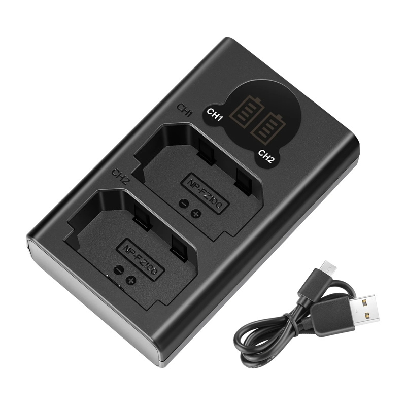  NEEWER DL-FZ100 NP-FZ100-S Dual Battery Charger