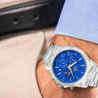 Zegarek Męski Giewont Chronograph Sapphire Srebrno Niebieski GW9460-B3 - 4