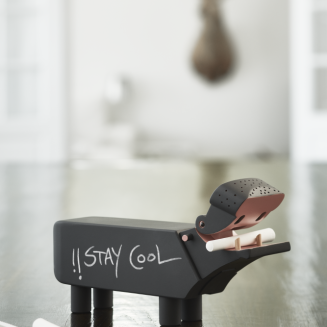 Figurka drewniana Kay Bojesen Hippo painted 26 cm - 4