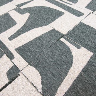 Okrągły dywan Louis de Poortere Craft Papercut sea spray - 7