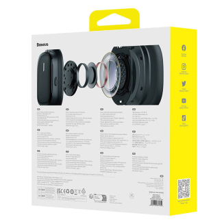 Słuchawki nauszne Baseus Bowie H1i, ANC (czarne) - 7