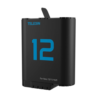 Akumulator TELESIN do GoPro Hero 9-12 1750mAh (niebieski) - 2