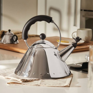 Alessi 9093 black kettle with whistle - 2
