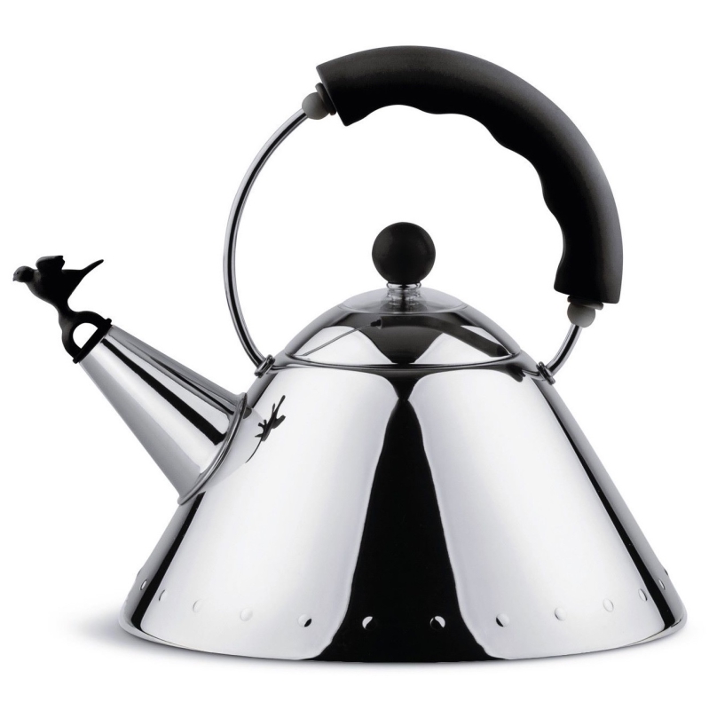 Alessi 9093 black kettle with whistle