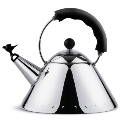 Alessi 9093 black kettle with whistle