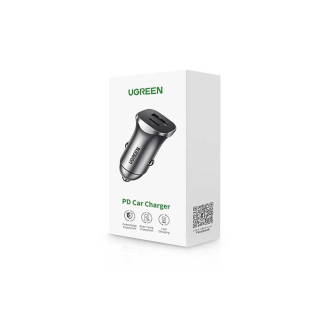 Ładowarka samochodowa UGREEN CD130 30W USB-A/USB-C (szara) - 2
