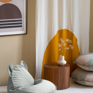  Wigiwama Bear Velvet Misty Green Children's Pouf - 2