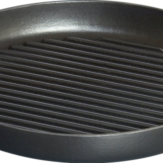  Staub round cast iron grill pan with two handles - 26 cm, Black - 2