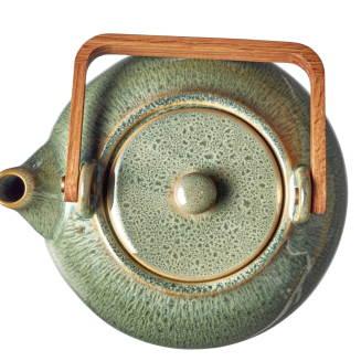  Stoneware jug with strainer Bitz Green 1.2l - 6