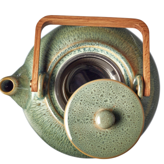  Stoneware jug with strainer Bitz Green 1.2l - 4