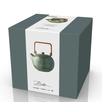 Dzbanek kamionkowy z sitkiem Bitz Green 1.2l - 7