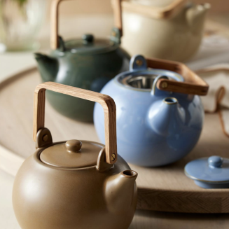  Stoneware jug with strainer Bitz Green 1.2l - 2