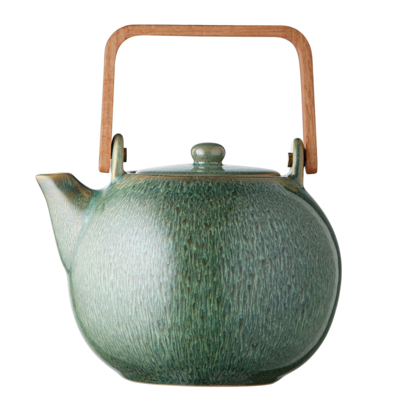  Stoneware jug with strainer Bitz Green 1.2l
