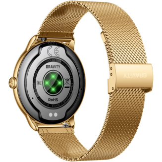 Smartwatch Gravity Złoty Pasek + Bransoleta GT31-2 - 12