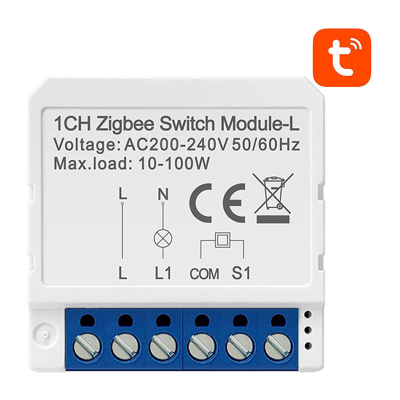  AVATTO LZWSM16-W1 ZigBee relay 1-channel without N Tuya