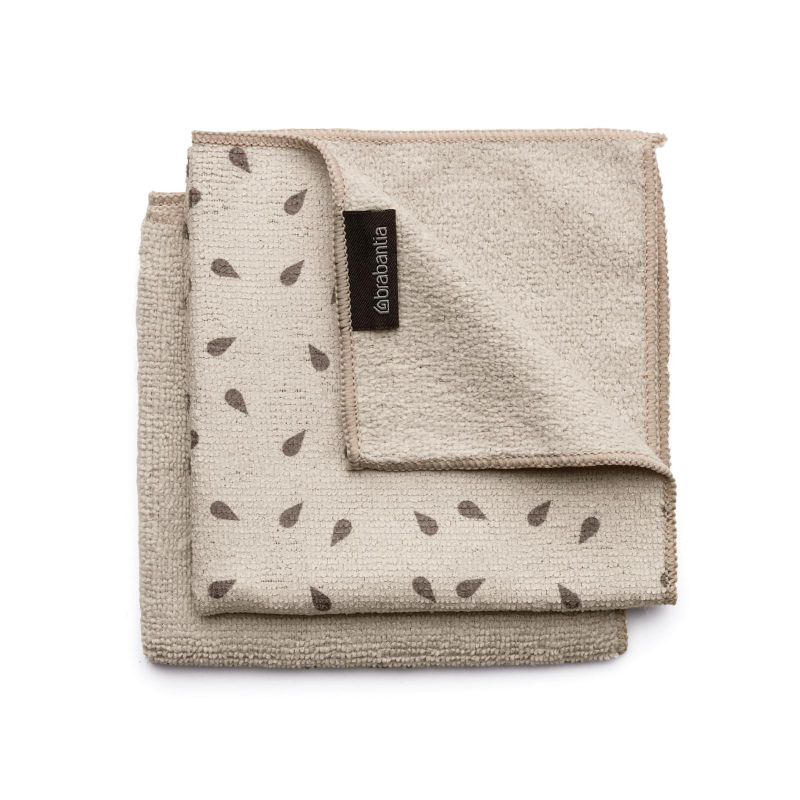 Ściereczki z mikrofibry 2 sztuki Brabantia Soft Beige 30x30 cm