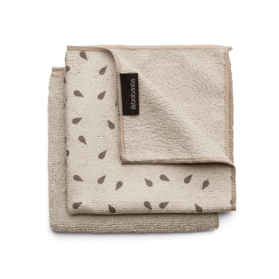 Ściereczki z mikrofibry 2 sztuki Brabantia Soft Beige 30x30 cm